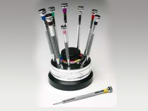 Pro Quality Screw Driver Set of 9 on Revolving Stand
