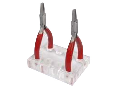 Acrylic Plier Stand, Set Of 4, 8 Holes