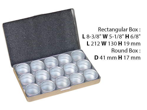 Aluminum Boxes Set