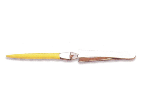 coated forceps/steam tweezers cross lock 6½" long
