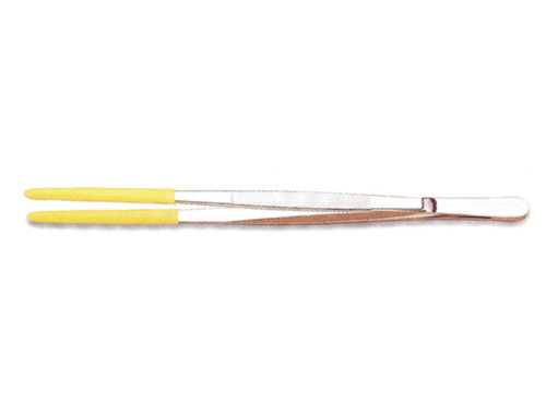 Coated Forceps/Steam Tweezers Cross Lock 10" Long