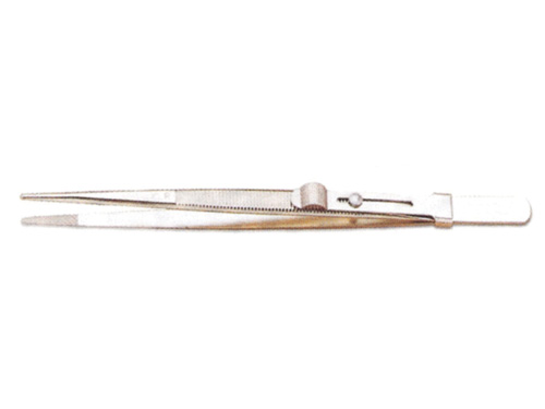 Slide Locking Diamond Tweezer Medium Tip 6" Long