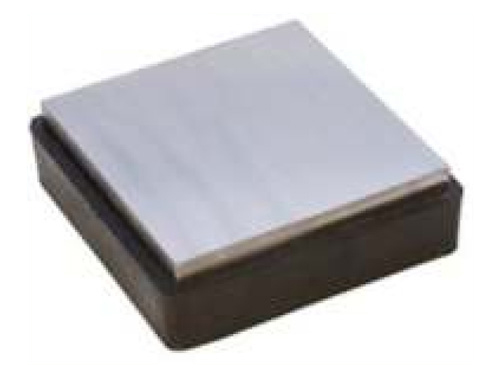 Steel Block 4" W/Rubber Base