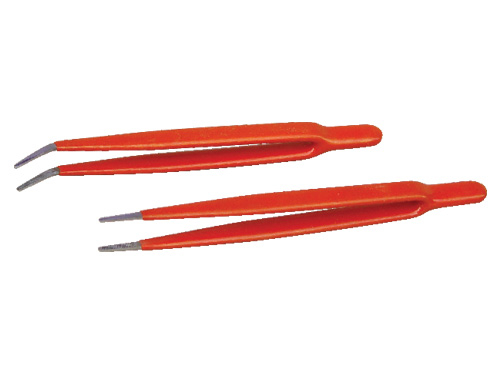 Tweezers Straight & Bent Without Pin PVC Coated